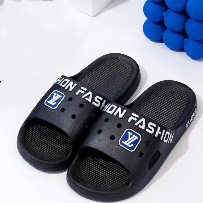 Beach Sandals Slides Slippers Non-Slip Thick Sole Anti-Odor Soft Home Bath Men Indoor Couples Summer Shoes