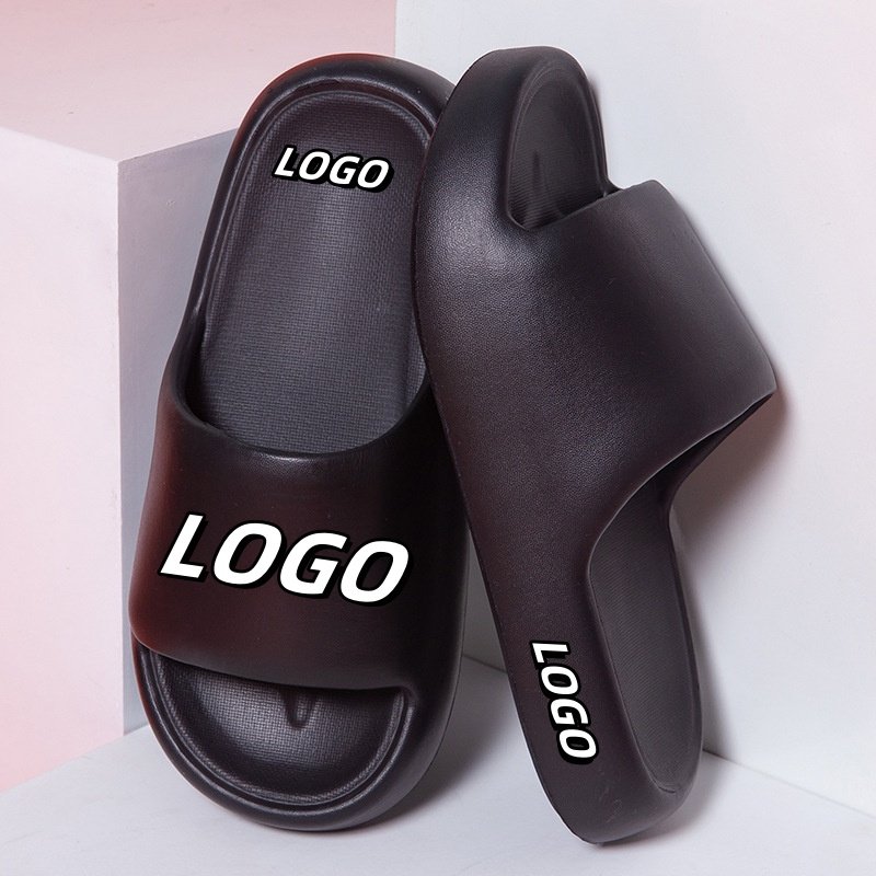 Custom fashion EVA Cold Slippers Slide thick sole for women and ladies outdoor bathroom