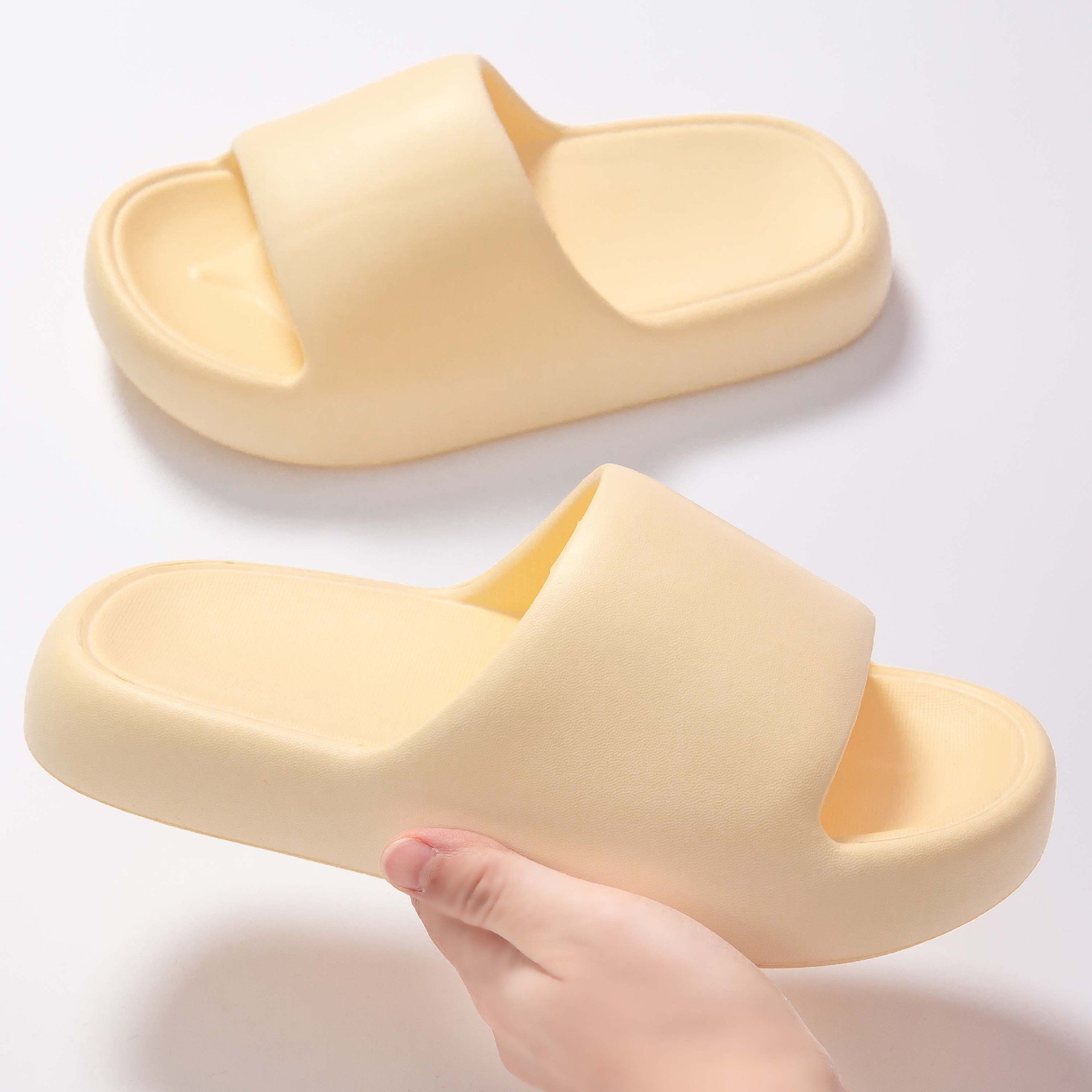 Custom fashion EVA Cold Slippers Slide thick sole for women and ladies outdoor bathroom
