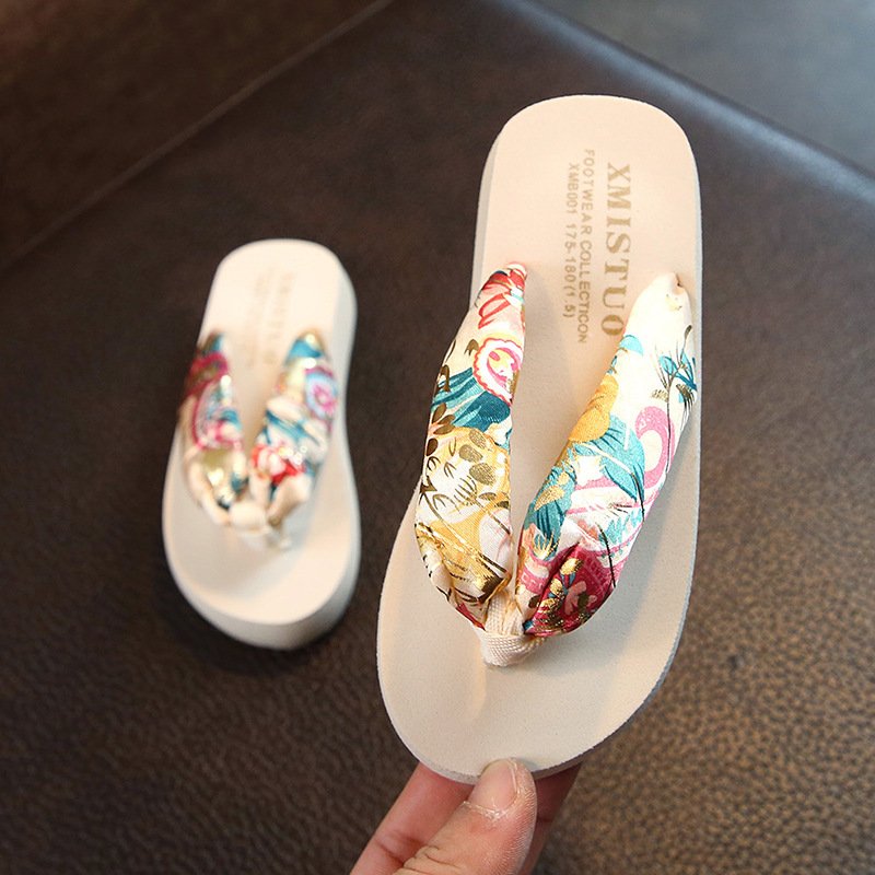 Wholesale Vacation Beach Children's Flip-Flops Slippers Kids Flip Flop Slippers Custom Kids Shoes For Kids Girl 1 To 5 Years Old