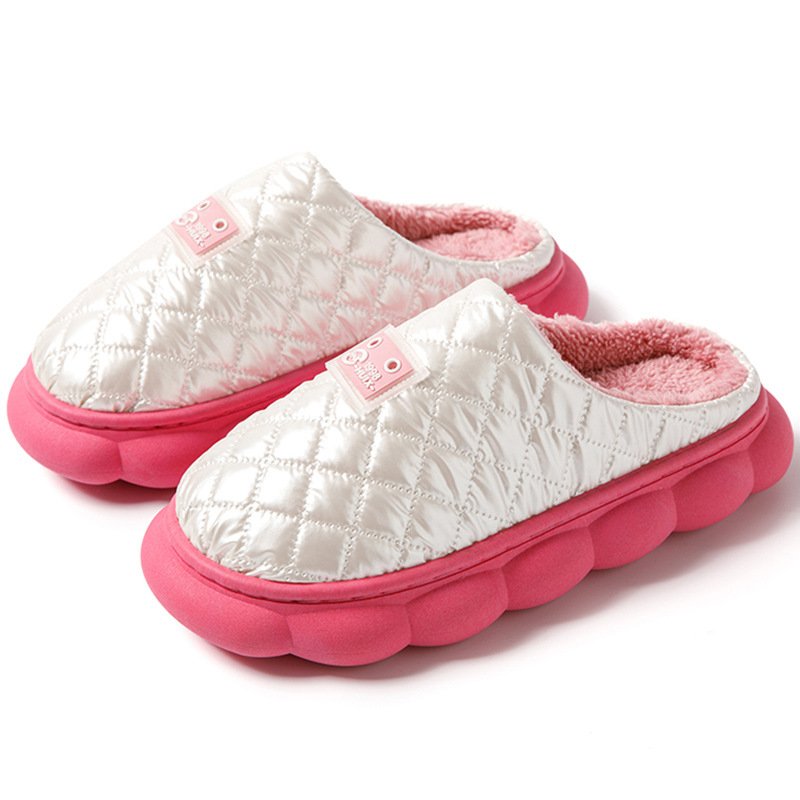 Winter Unisex High Quality Indoor and Outdoor Warm Cotton Slippers for Men and Women Warm Anti-Slip Soft Sole Waterproof Slipper