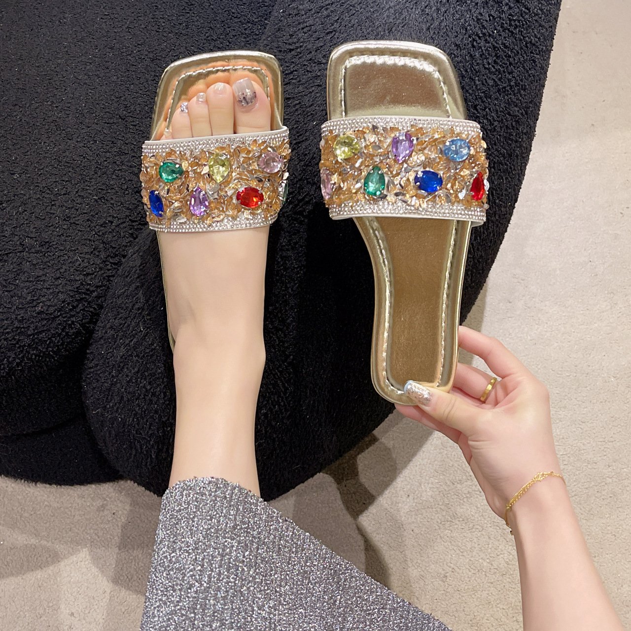 designer sandals women famous brands female sandales plates pour femmes womens slide sandals slippers for women
