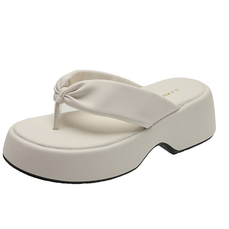 Newest Simple Style Thick sole Summer Beach Comfort luxury flipflops slides slippers for ladies