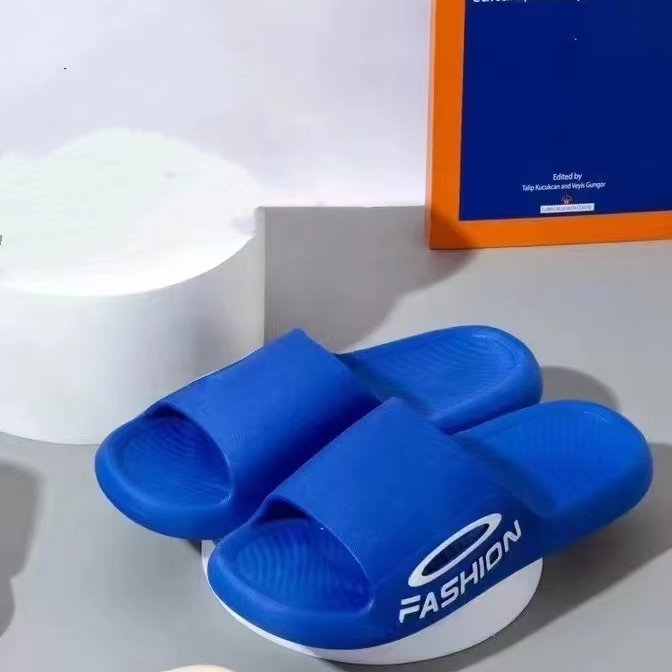 Beach Sandals Slides Slippers Non-Slip Thick Sole Anti-Odor Soft Men Indoor Outdoor Bath Shoes