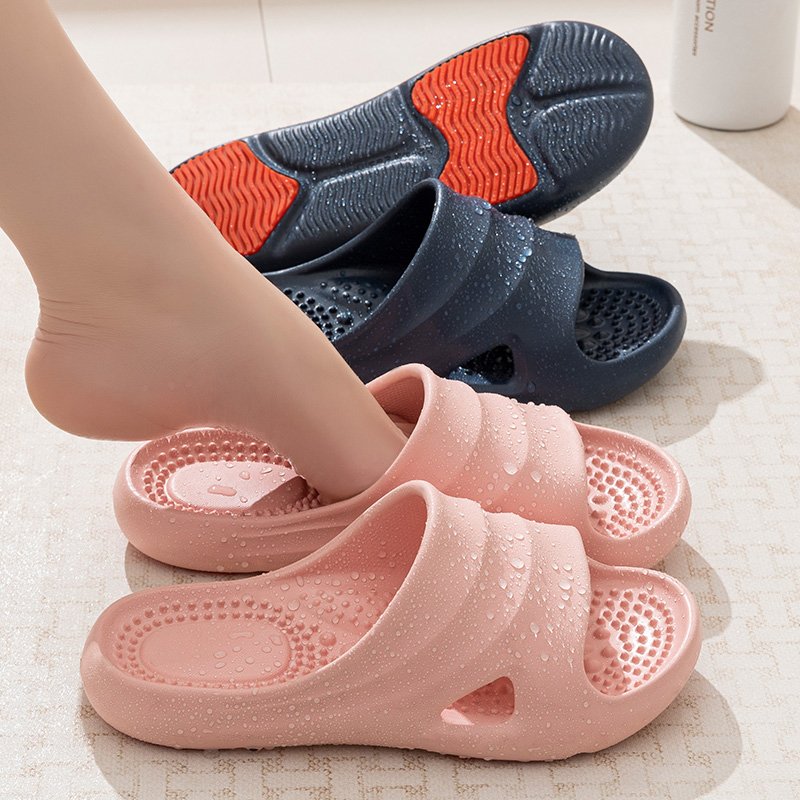 Massage Slipper Thick Sole Soft and Comfortable Women's Shoes Indoor Men's Shoes Massage EVA Slides Slippers Home Slippers