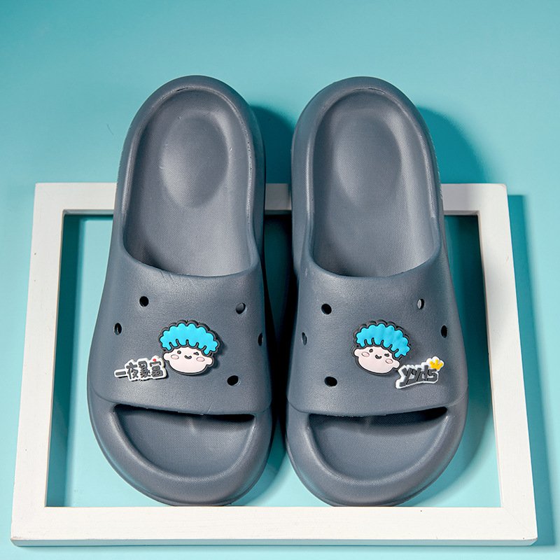 Wholesale Summer Unisex Designer EVA Sole Female Kid Man House Home Slides Slippers Sandal For Men With PVC Shoe Charms