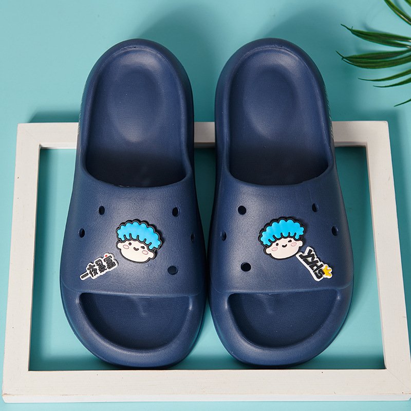 Wholesale Summer Unisex Designer EVA Sole Female Kid Man House Home Slides Slippers Sandal For Men With PVC Shoe Charms