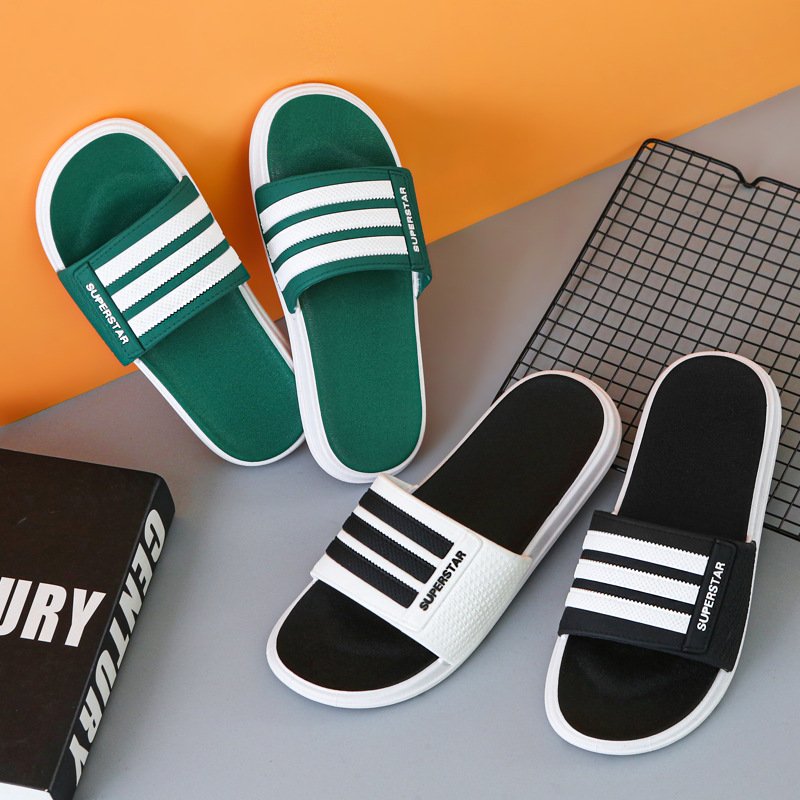 custom wholesale fashion summer beach home outdoor casual men's wear shoes flip flops slides slippers
