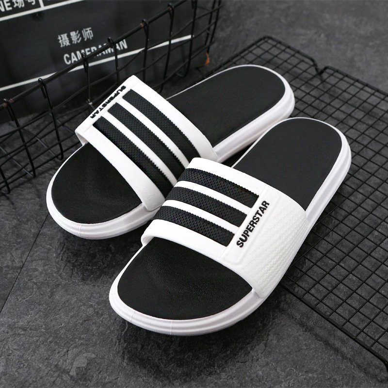 custom wholesale fashion summer beach home outdoor casual men's wear shoes flip flops slides slippers