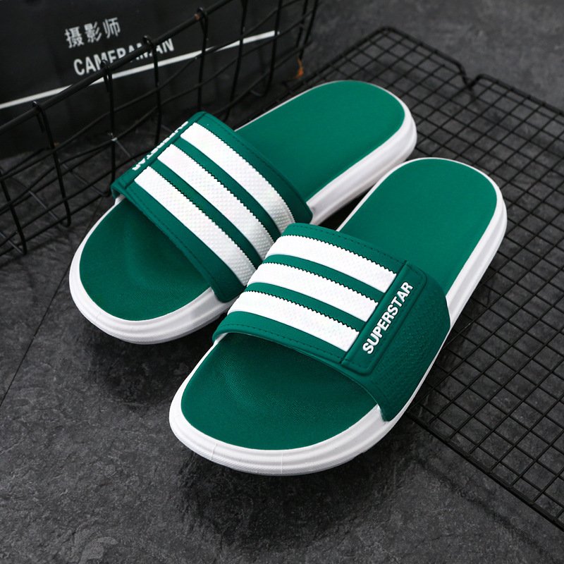 custom wholesale fashion summer beach home outdoor casual men's wear shoes flip flops slides slippers