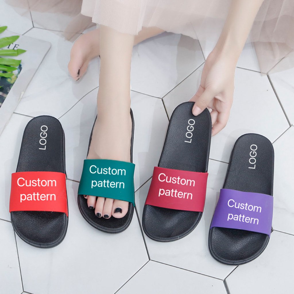 Women's Trendy Checkerboard Grids Flat Sandals with Cute Bear Non-Slip Soft Bottom Slides Slippers