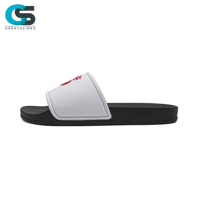 GreatShoes custom logo men slides slippers footwear wholesale rubber your own customize shaped slides