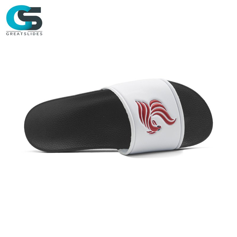 GreatShoes custom logo men slides slippers footwear wholesale rubber your own customize shaped slides