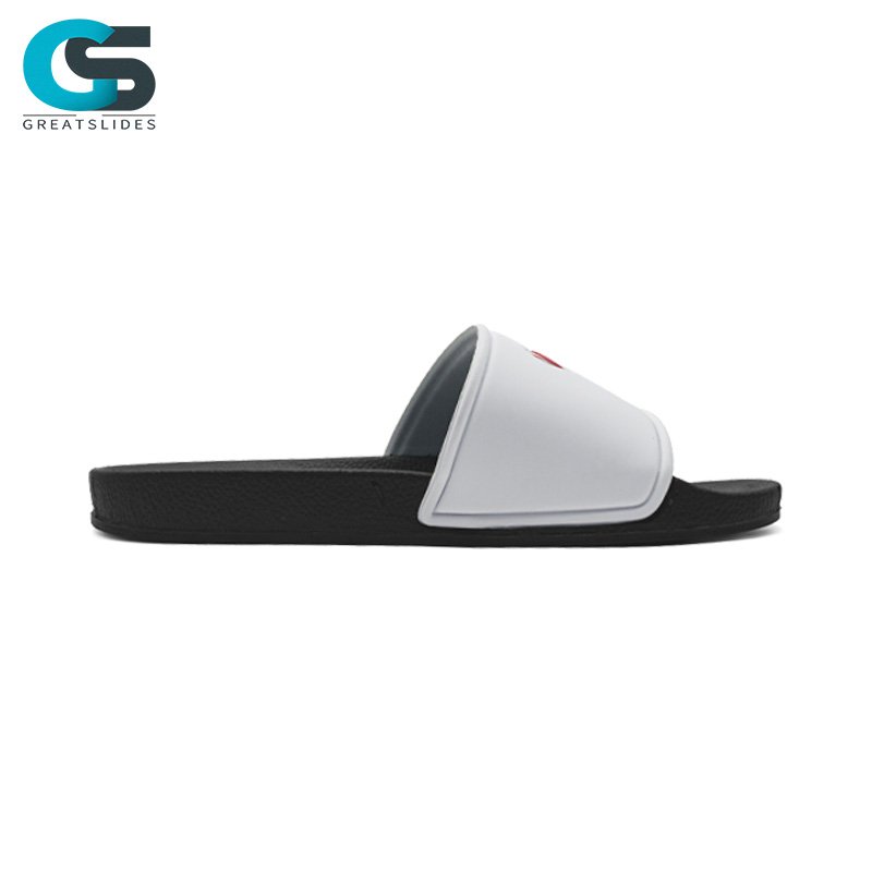 GreatShoes custom logo men slides slippers footwear wholesale rubber your own customize shaped slides