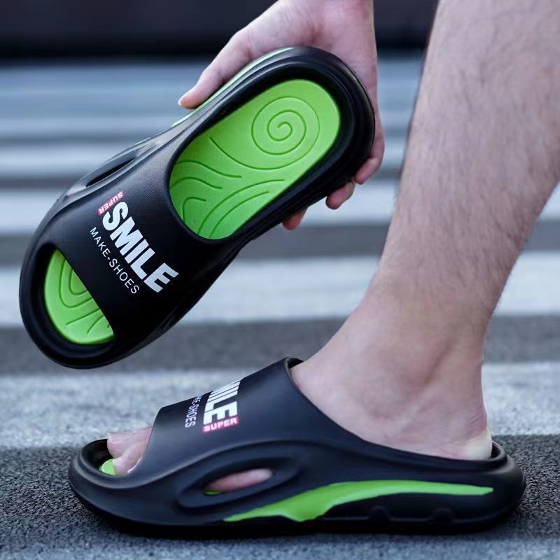high quality Men's Summer Fashion Trend Beach Sandals Quick-Drying Breathable Non-Slip Home Hotel Slippers Daily Slides Slippers