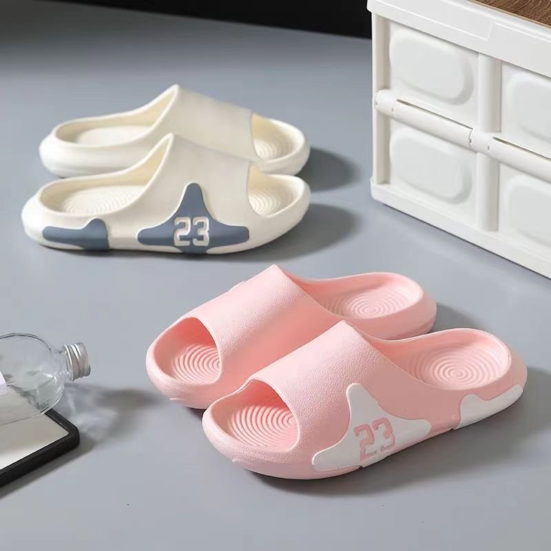2024 Slide For Man Indoor EVA Sandals Custom Logo Print Men Embossed Slide striped color Slide Slipper Design Supplier