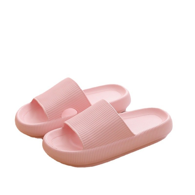 Custom Logo EVA non-slip Slides Slippers Women Bathroom Shoes Open Toe Lady Pillow Slippers