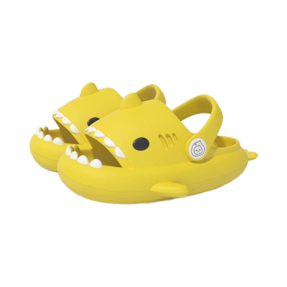 Cute Sandals Kids Slides Soft Bath Beach Water Shoes EVA Home House Cloud Little Shark Slide Slippers For Kids Child shark shoes