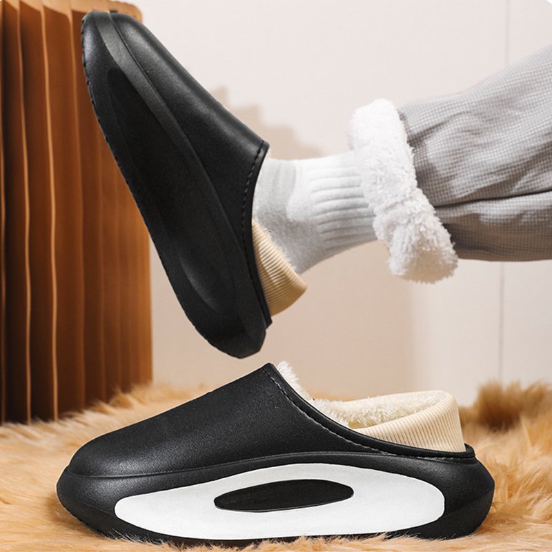 Fashion Winter Warm Designer Custom Logo Indoor Bathroom Fur Slides Mens Womens Cotton Sandals Slippers Custom