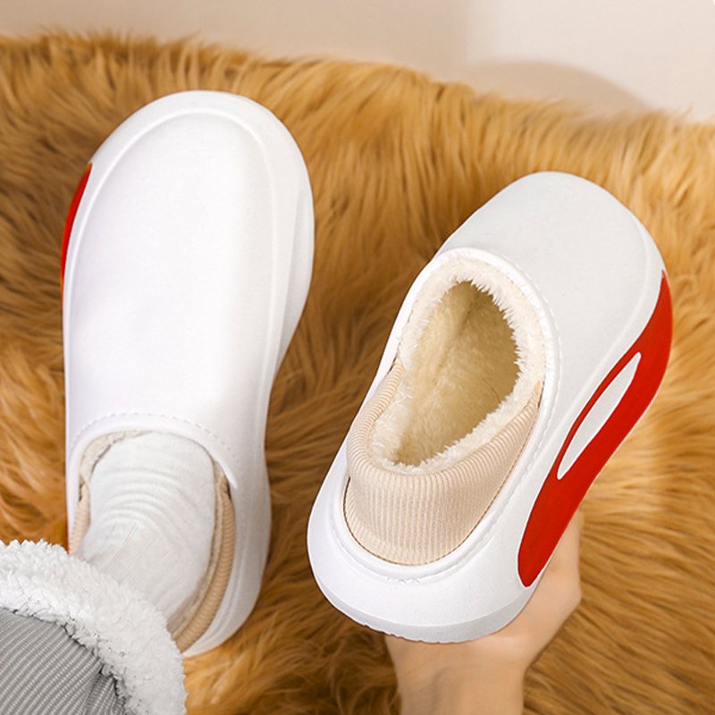 Fashion Winter Warm Designer Custom Logo Indoor Bathroom Fur Slides Mens Womens Cotton Sandals Slippers Custom