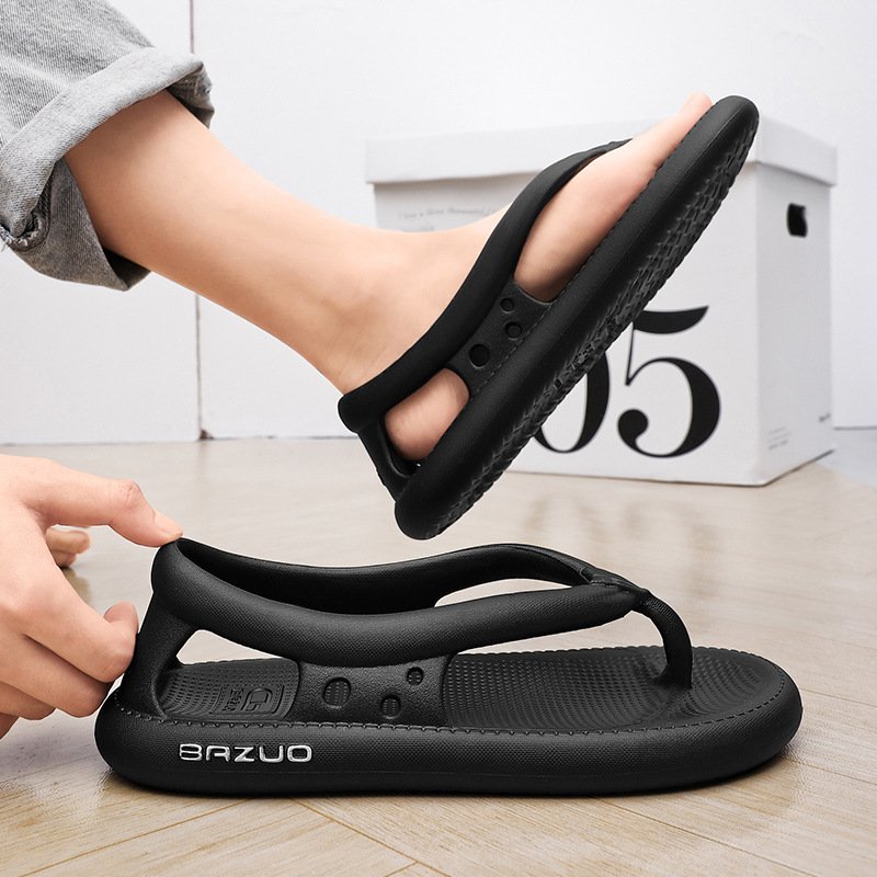 Flip Flops Mens Thong Sandals Summer 2024 New Female Shoes Thick Bottom Eva Non-slip Slide Slippers Outdoor Indoor Couples Shoes