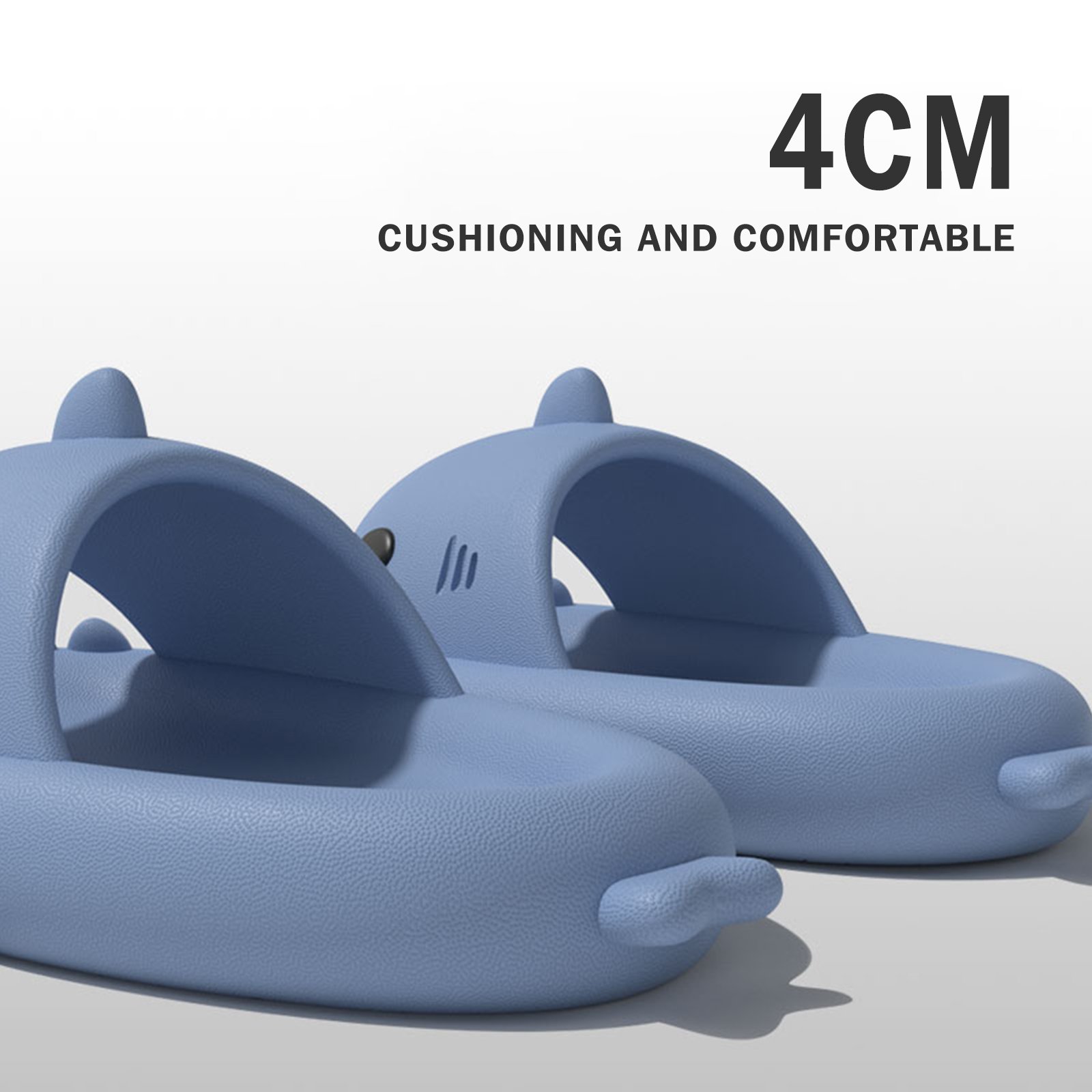 Latest Cute Lightweight Soft Summer Flat Kids Toddlers Cloud Shark Slides