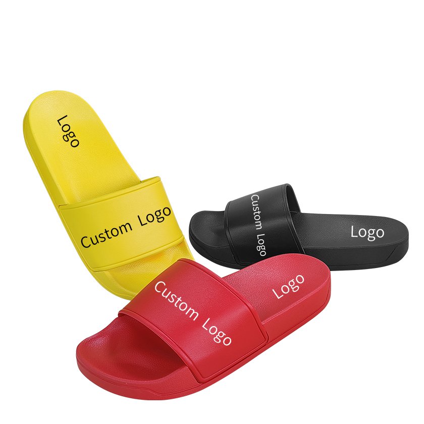 Hot sale custom men's flip flops custom printed slippers slides footwear custom logo slide designer slippers for men