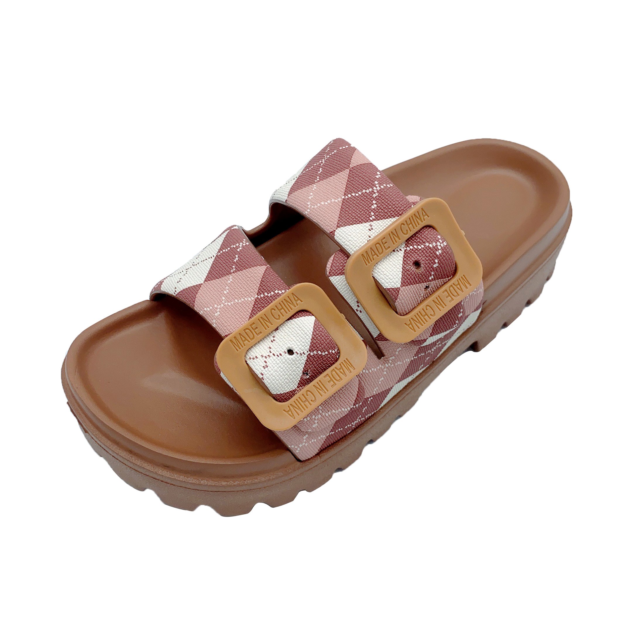 buckle slides slippers women's shoes flat hotel slippers zapatos mujeres slippers for women new styles 2024