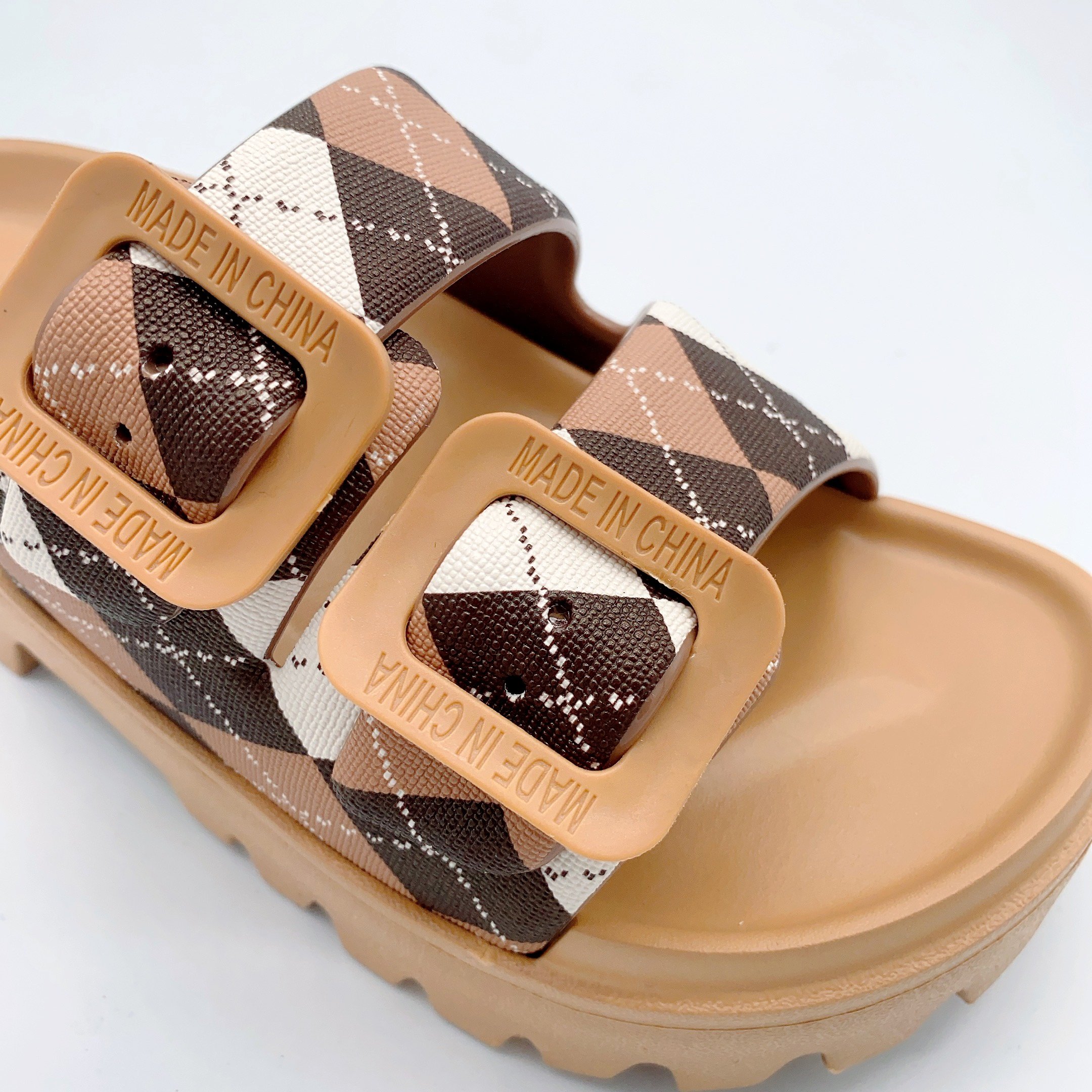 buckle slides slippers women's shoes flat hotel slippers zapatos mujeres slippers for women new styles 2024