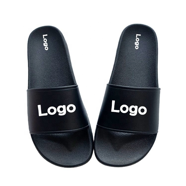 New Trend PVC Sublimation Blank Customized Printed Men's Women's Soft Slides Slippers Custom Logo Air Cushion Slippers