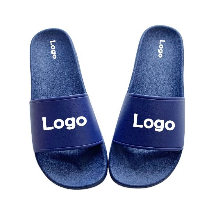 New Trend PVC Sublimation Blank Customized Printed Men's Women's Soft Slides Slippers Custom Logo Air Cushion Slippers