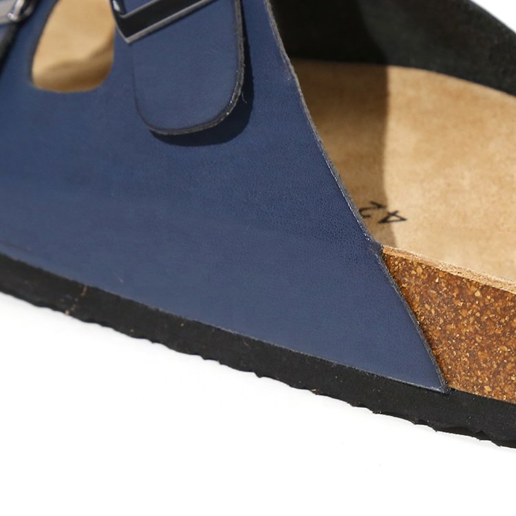 Comfortable Sandals Flats Summer Beach EVA Slide Sandals Men Fashion Slippers Factory Wholesale Outdoor Stylish Cork Leather PU