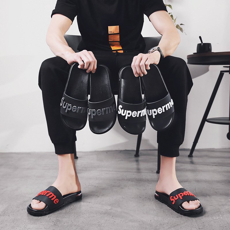 Customizable Mens Rubber Slippers High Quality Pool Slide Sandals Black Luxury Slide Sandals Rubber Slippers