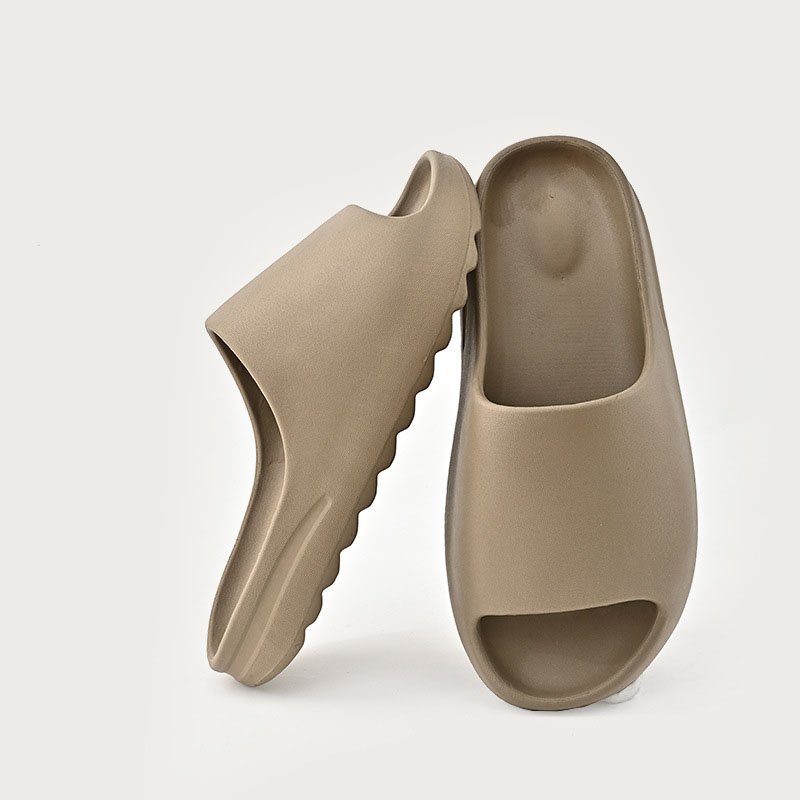 Fashion Couple Solid Color Slippers Men Outside Thick Soles Outdoor Summer Beach Women Flip-flops Couple Slippers