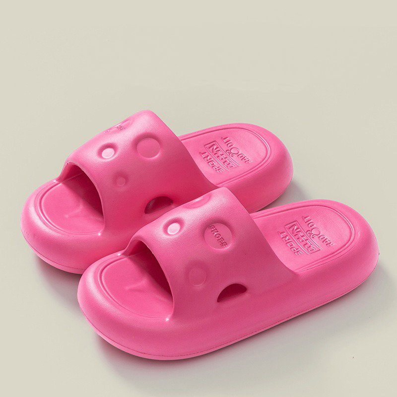 Step on shit feeling thick sole slippers indoor outdoor women platform preppy beach slippers Eva slides sandals shoes