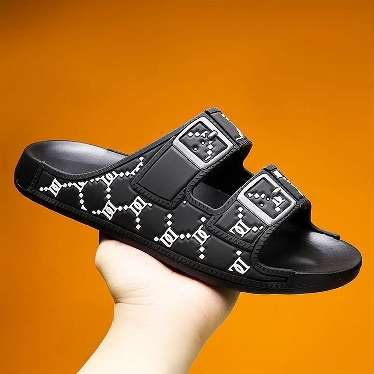 High quality bathroom Custom Logo floor blank unisex EVA Slides Sandal Men Printed Slippers Footwear for men