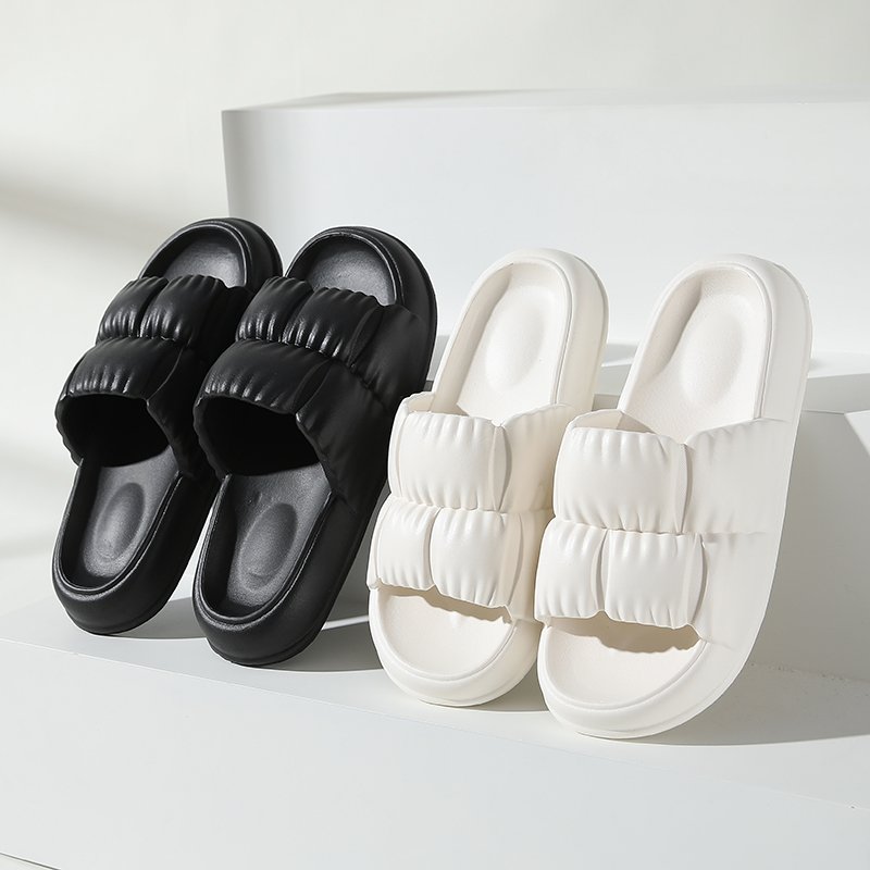 Wholesale custom free sample high quality sofy summer outdoor women black slides for girls