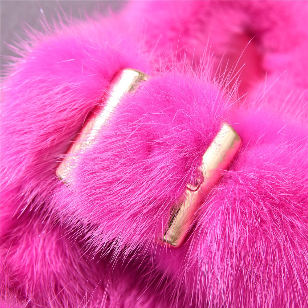 Hot Sell Slippers with Mink Fur High Quality 100% Mink Fur Slides Fashion Mink Fur Slippers for Women