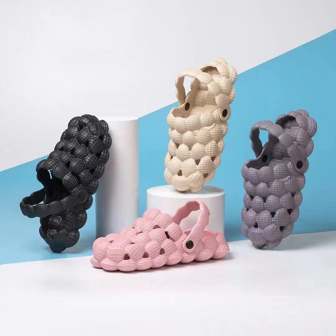 Custom Logo Men/Women's Summer Garden Crocks Anti-Slippery Eva Sandal Clogs Mules Foam Beach Bubble Slides Logo Beach Garden Use