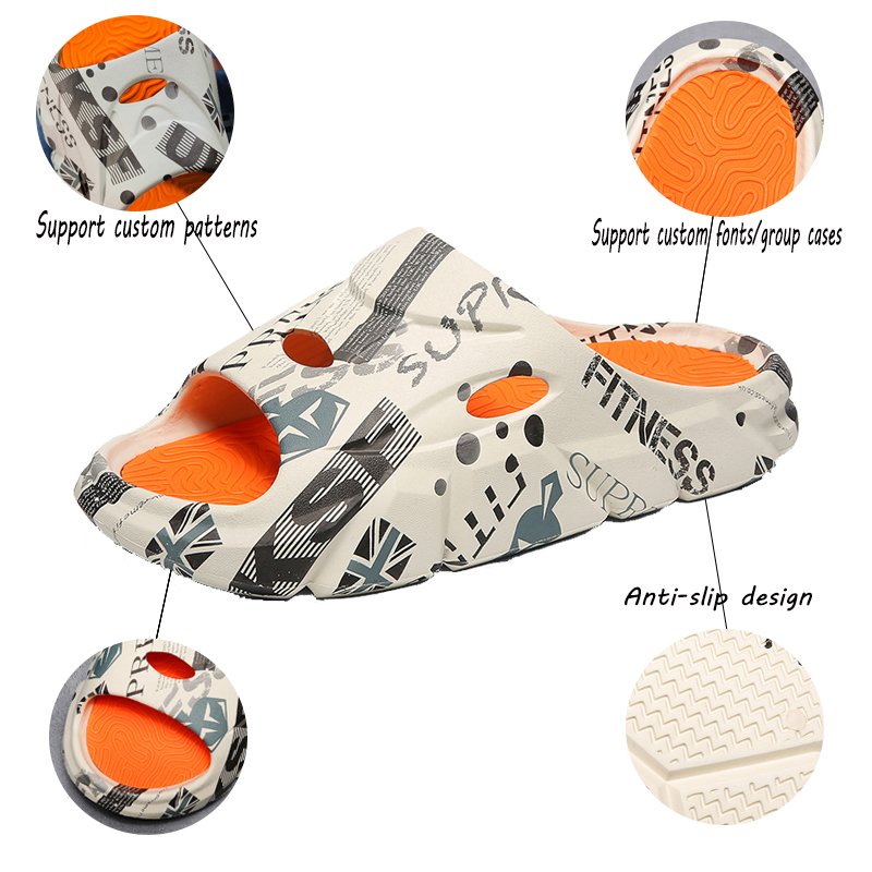 Fashion Summer EVA Custom Home House Men's Women's Slides Slippers for Women Men
