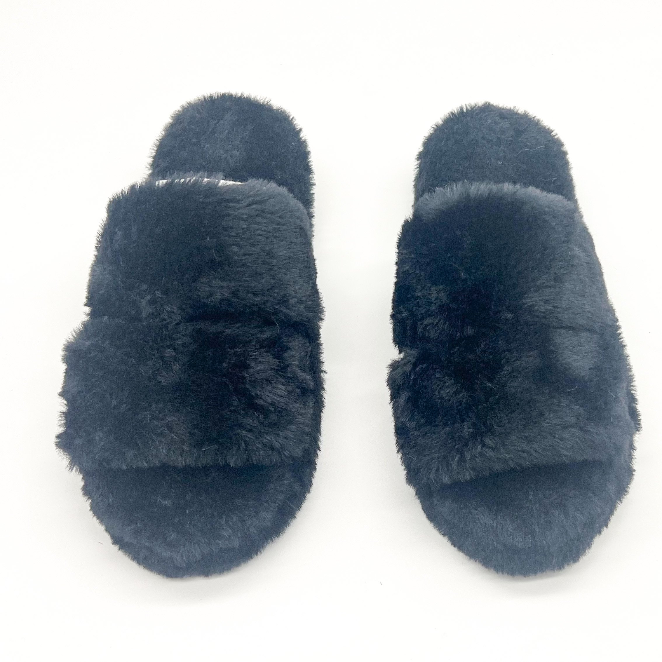 slides slippers fluffy flipflops Customize Flat sandal flat shoes fashion ladies casual slippers indoor shoes for winter