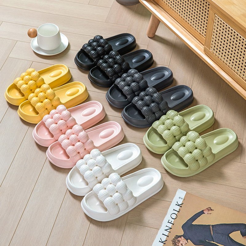 Soft Lightweight Pillow Women Slide Sandals Non-slip Quick Drying Shower Sides Bathroom EVA Platform Slippers For Women And Men