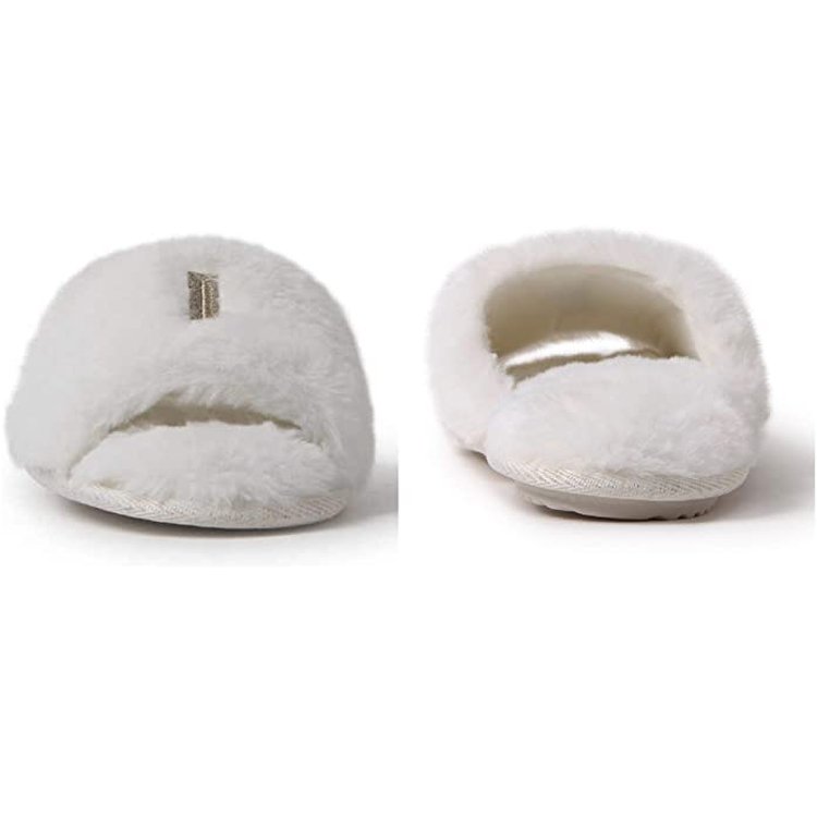 2024 New Arrival Wholesale Custom Indoor Flat Fluffy Bridal House Slides Furry Faux Customized Fur Slippers For Women