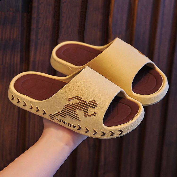 Sports slide slippers padded home non slip wearable slippers men's outdoor personality sports sandals