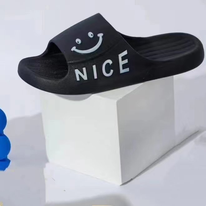 Beach Sandals Slides Slippers Non-Slip Waterproof Summer Men's and Women's Home Sweet Smile Couple Shoes