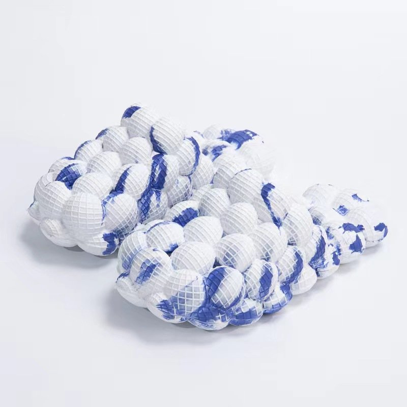 High Quality 3CM Thickness Soft Sole Tie Dye Foam Bubble EVA Slides Slippers for Women Men