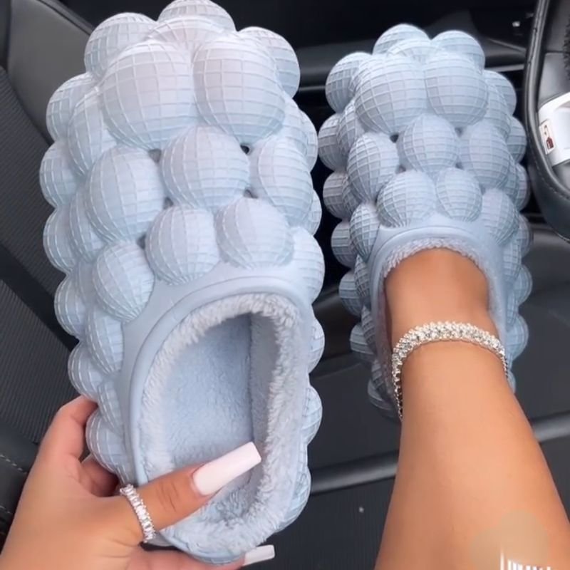EVA Pantuflas Unisex Outdoor Indoor Trendy Bubble Winter Home Custom Your Own Logo Warm Slides Fur Slippers