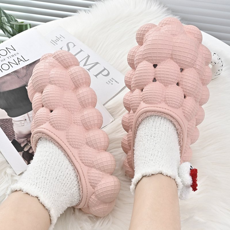 EVA Pantuflas Unisex Outdoor Indoor Trendy Bubble Winter Home Custom Your Own Logo Warm Slides Fur Slippers