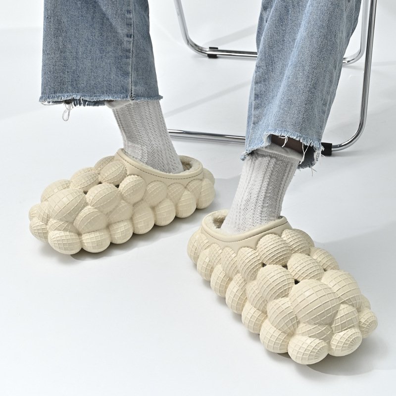 EVA Pantuflas Unisex Outdoor Indoor Trendy Bubble Winter Home Custom Your Own Logo Warm Slides Fur Slippers