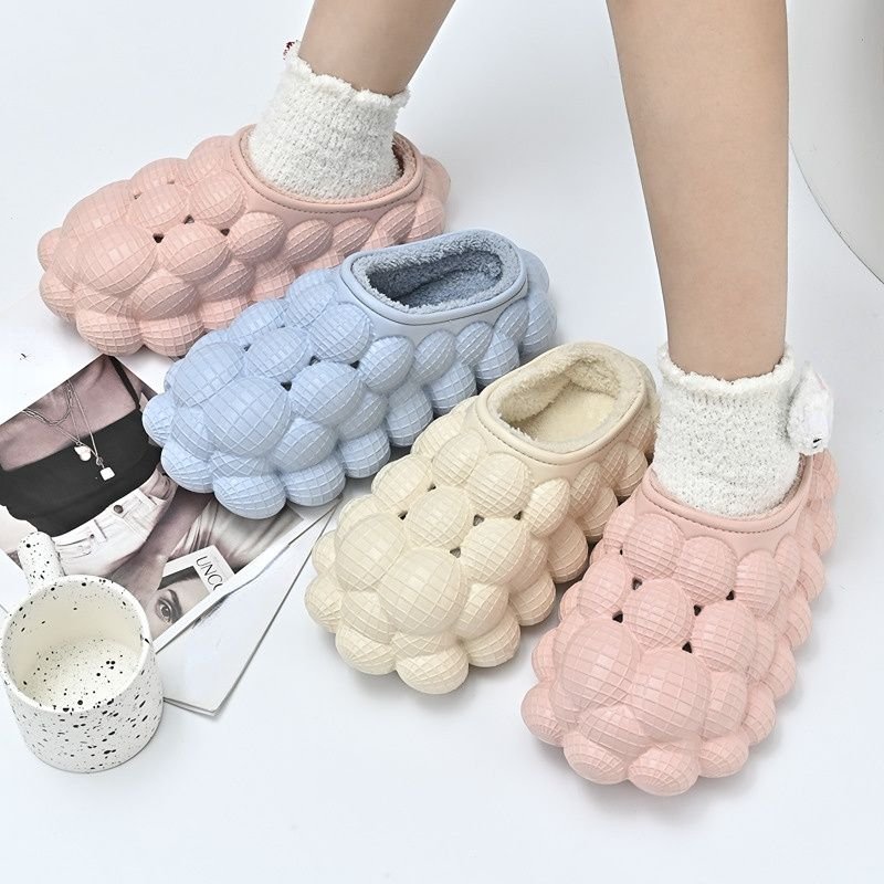 EVA Pantuflas Unisex Outdoor Indoor Trendy Bubble Winter Home Custom Your Own Logo Warm Slides Fur Slippers